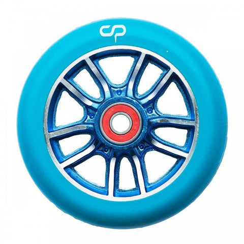 CRISP F1 Forged Scooter Wheel Blue Silver / Blue PU 110mm