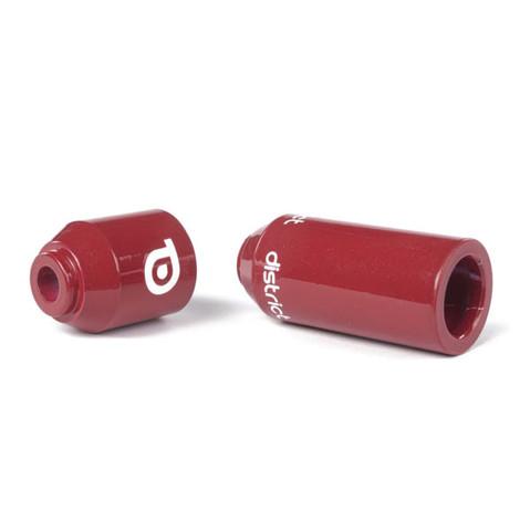 District Aluminium Scooter Pegs, Red