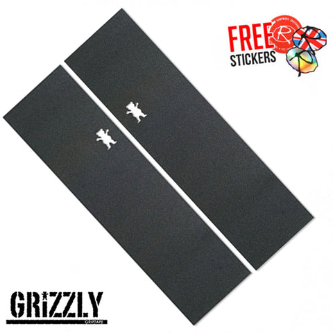 Grizzly Griptape Skateboard Grip Tape, Goofy vs Regular