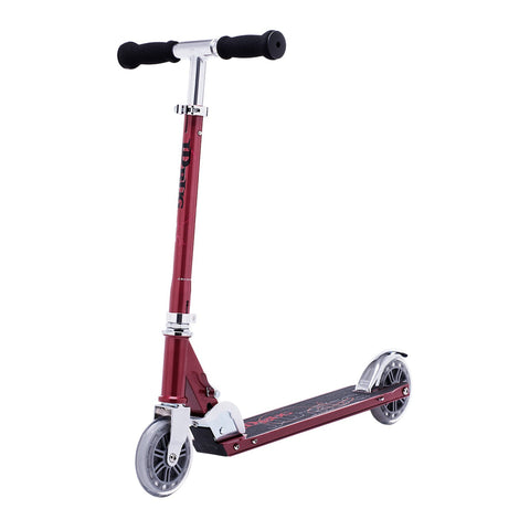 JD Bug Classic 120mm Kids Folding Stunt Scooter, Red