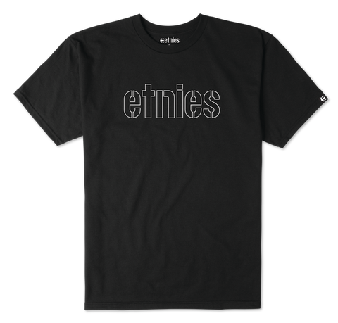 Etnies Mod Stencil Tshirt, Black