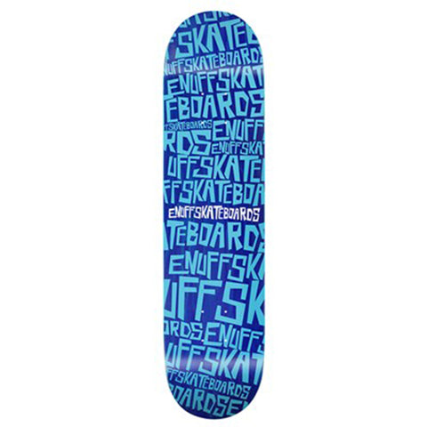 Enuff Skateboards Scramble Logo Skateboard Deck 8.125", Blue