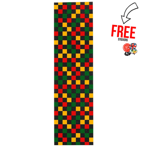 Enuff Skateboards Skateboard Griptape, Rasta
