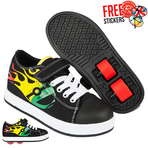 Heelys X2 Spiffy, Black/Rasta
