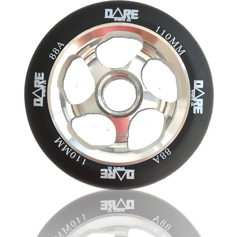 Dare Sports Swift Scooter Wheel 110mm, Black/Silver