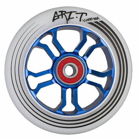 Grit Ultra Light 110mm Wheel, Blue/White