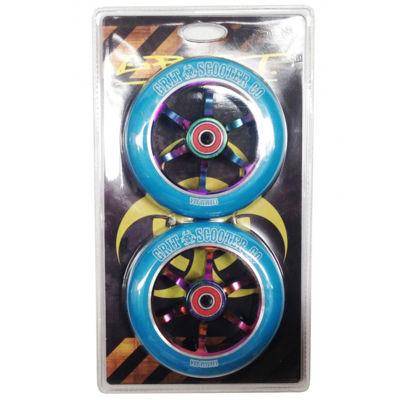 Grit Scooters 110mm Neo Chrome Wheels, Teal