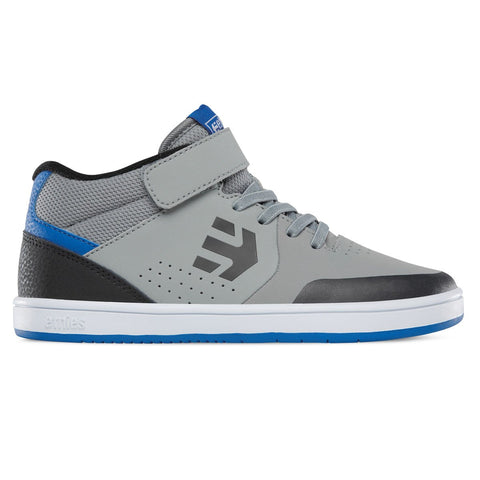 Etnies Kids Marana Mid Top Skate Shoe - Grey/Black/Blue