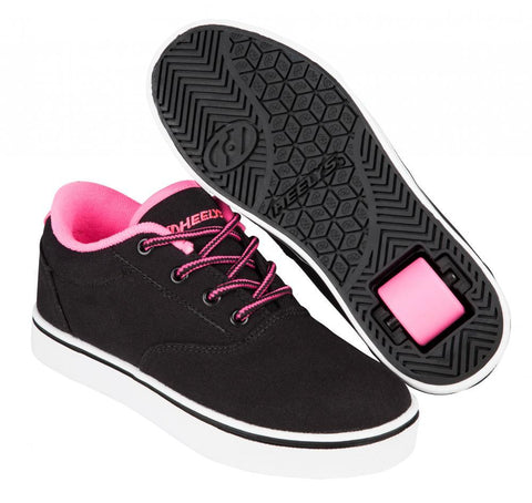 Heelys Launch - Black/Neon Pink/White