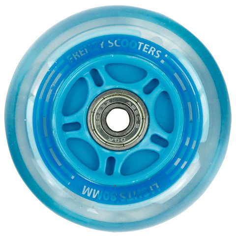 Frenzy 3 Wheel Light Up Scooter Wheel Blue - 80mm
