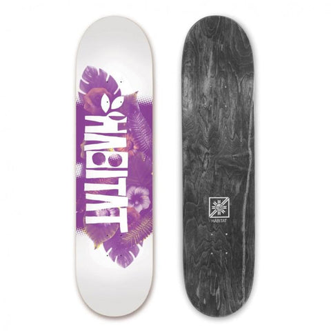Habitat Skateboards Foligate Collage Deck 8.25, White