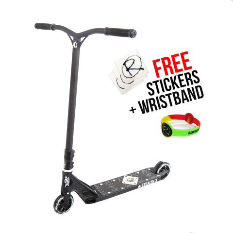 AO Stealth 3 Complete Stunt Scooter, Black