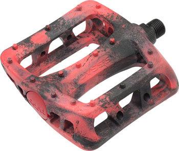 Odyssey BMX Twisted JC PC Pedals, Black/Red