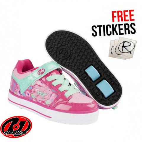 Heelys X2 Thunder, Berry/Light Pink/Mint