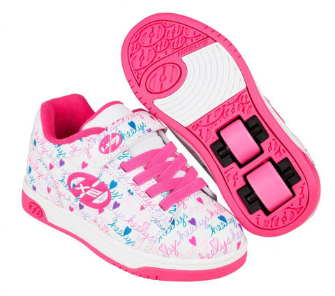 Heelys X2 Dual Up - White/Pink/Multi
