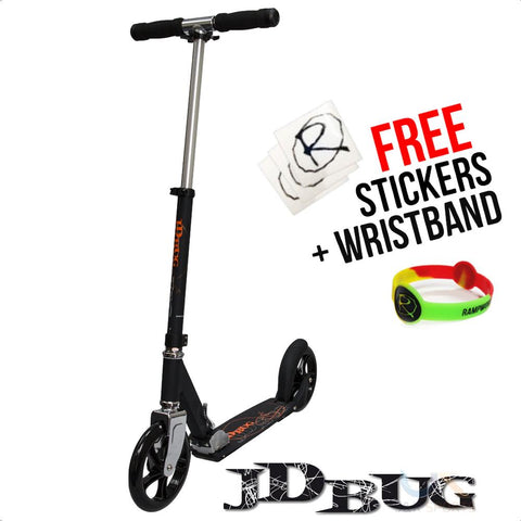 JD Bug 200 Street Series Scooter, Black