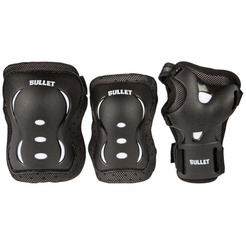 Bullet Triple Skate Pad Set, Black