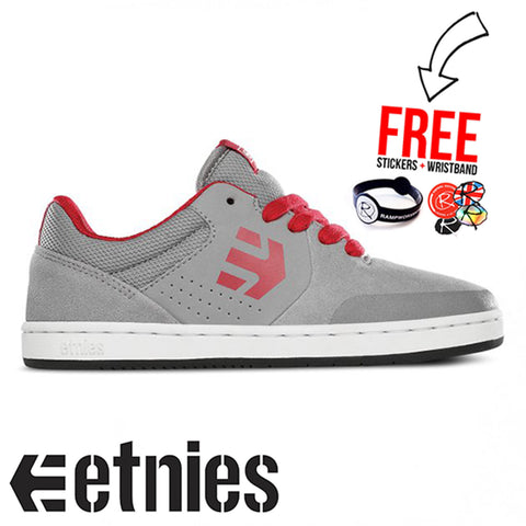 Etnies Footwear Marana Skate Shoes UK1, Grey/Red