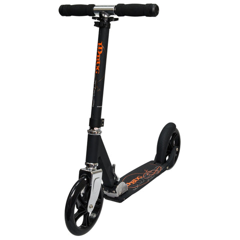 JD Bug Classic 200mm Kids Folding Stunt Scooter, Black
