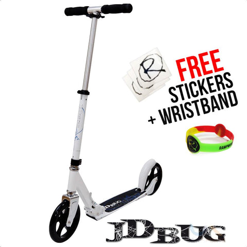 JD Bug 200 Street Series Scooter, White