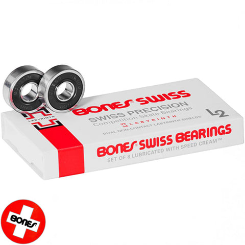 Bones Bearings Swiss L2 Precision Skate Bearings