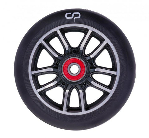 CRISP F1 Forged Scooter Wheel Black Silver / Black PU 110mm