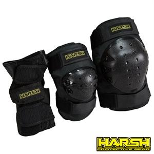 Harsh Pro Adult Pad Set, Black