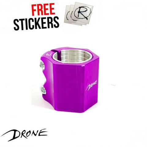 Drone Scooters Didi Hive Double Clamp, Purple