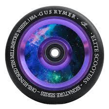 Elite Air Ride Gus Rymer Sig Scooter Wheel, Black/Galaxy