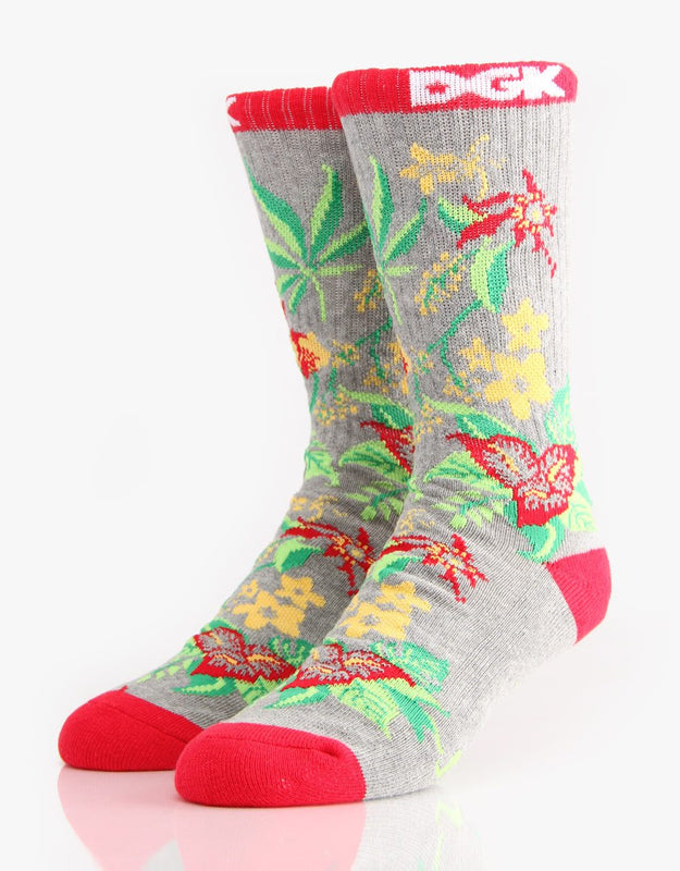DGK Skateboards I Love Haters Socks, Teal/Orange