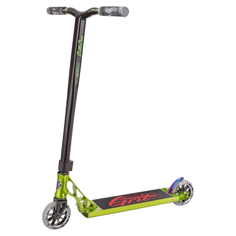 Grit Scooters 2018 Tremor Complete Stunt Scooter, Polished/Green/Black