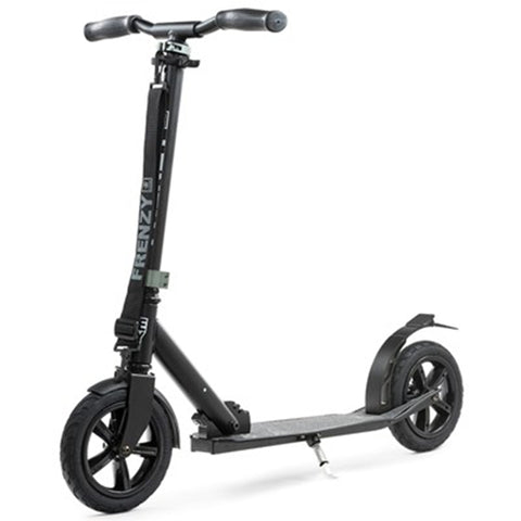 Frenzy Scooters 205mm Pneumatic Folding Scooter, Black