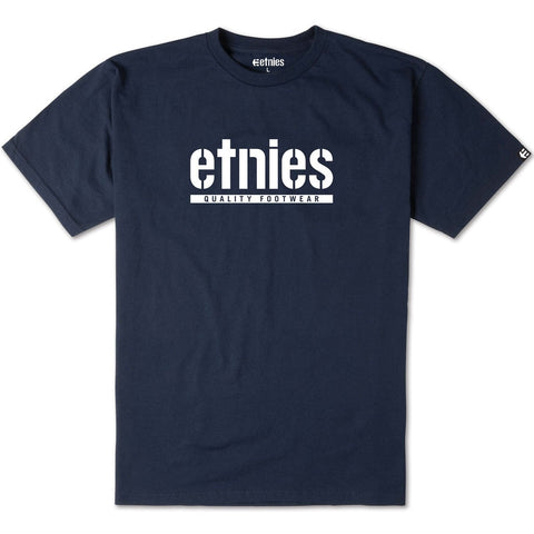 Etnies Barred T-shirt - Navy/White
