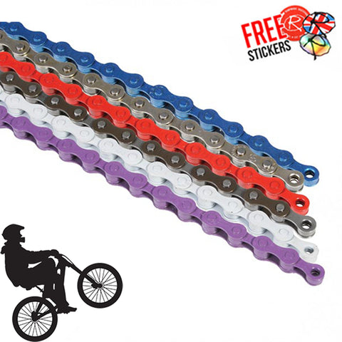 4 Gang 1/2x1/8" MTB & BMX Chain 102 Link, 6 Colours!