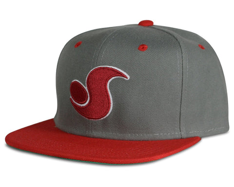 DVS Skate Classic Snapback - Grey/Red