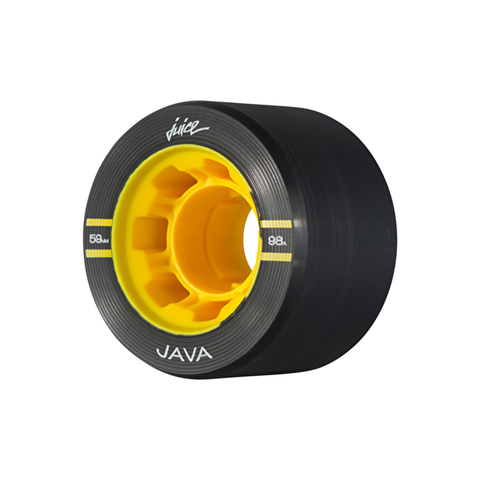 Juice Java Roller Derby Wheels 59mm 98a Black/Gold, 4-Pack