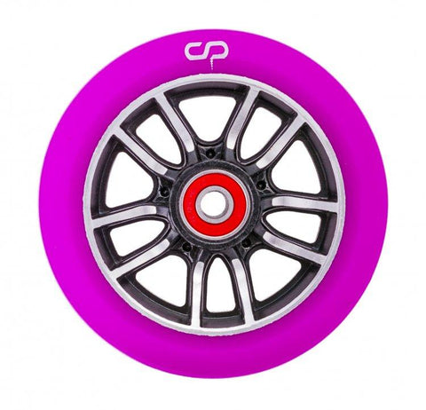 CRISP F1 Forged Scooter Wheel Purple Silver / Purple PU 110mm