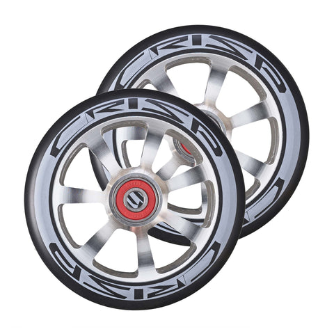Crisp Scooters Hollowtech 110mm Stunt Scooter Wheels, Black/Chrome