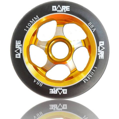Dare Sports Swift Scooter Wheel 110mm, Black/Gold