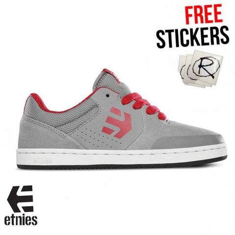 Etnies Footwear Kids Marana UK3 , Grey/Red
